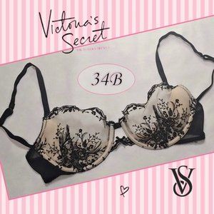 ELEGANT!! VS Sheer Embroidered Lace Push-Up